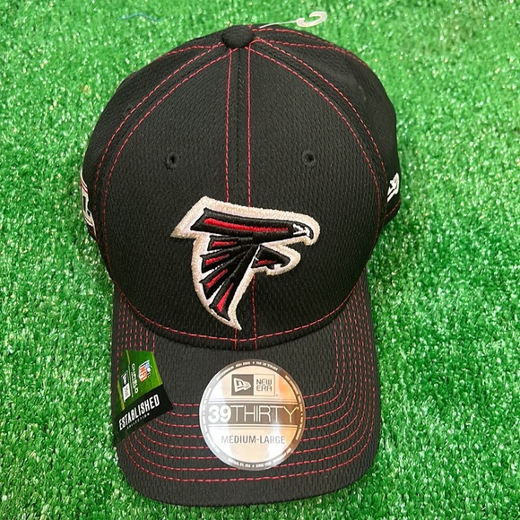 Atlanta Falcons Hat 1966 NFL 100 New Era 39Thirty Med/Large Fit Baseball Cap NWT - Picture 6 of 12